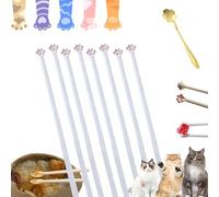 Reverent Chopsticks, Funny Little Hand Chopsticks, Cute Reusable Cat Paw Chopstick for Women Kids Adults Restaurant (4Pair-B)