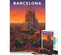 Rêverie néon sur Les Tours sacrées Puzzle 1000 pièces pour Adolescents Jeu Intelligent Loisirs à la Maison Découpe précise Cadeau de fête (38x52cm)
