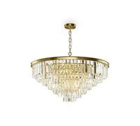 Revero Plafonnier suspendu classique Revero à 16 ampoules en laiton