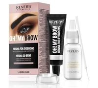 REVERS COSMETICS Teinture Sourcil crémeux pour les sourcils à l'huile d'argan et à l'huile de ricin 30ml (1.0 NOIRE)