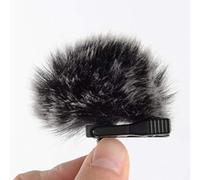 Revers Cravate Micro Microphone Fourrure Couverture Pare-Brise Pare-Brise Manchon Fourrure pour Microphone Wm6 WM8 M1(Noir + Blanc
