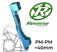 Reverse Adaptateur Étrier de Frein Postmount PM-PM Ø 200 mm +40 mm Bleu Clair