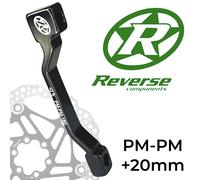 Reverse Adaptateur Postmount Pour Disques De Frein 180mm +20mm Noir