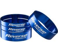 Reverse Aluminium Potence / Bba Entretoise Jeu 1 1/8'' 2x 5mm 2x 10mm Foncé Bleu