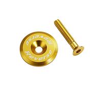 Reverse Capuchon de jeu de direction en aluminium avec vis doré foncé