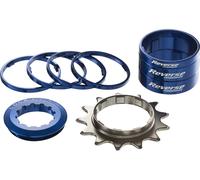REVERSE Components Kit de vitesses simples HG 13T bleue