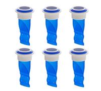 Reverse Flow Floor Drain Preventer - Valve Sewer Core, Drainage Protection Solution, with Easy Handling, Made of Silicone Material | Shower Waste Water Drainer (6pcs-Blue)