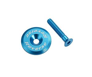 REVERSE taux Capuchon en aluminium avec vis foncé bleu clair