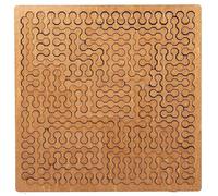 Reverse Thinking Challenging Irregular Jigsaw with Frame, Fractal Tray Puzzlesfractal Tray Puzzles, Mind-Bending Brain Hard Irregular Wooden Jigsaw (C)