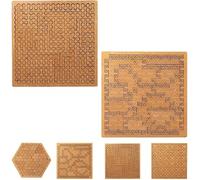 Reverse Thinking Challenging Irregular Jigsaw with Frame, Fractal Tray Puzzlesfractal Tray Puzzles, Mind-Bending Brain Hard Irregular Wooden Jigsaw (2B)