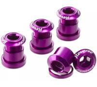 Reverse Vélo Manivelle Vis de Pédalier (4er Set) 7mm Mauve Crank Boulon Purpel