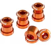 Reverse Vélo MTB Manivelle Plateau Vis (4er Set) 7mm Jeu de Vis Orange
