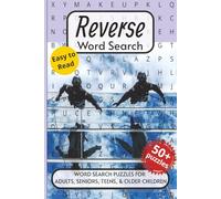 Reverse Word Search Puzzle Book: Word searches with easy-to-read print about Reversing, Going Back, Back Pedaling, and More. 6x9 inches, 110 pages. ... Gift for Vacations, Holidays and Free Times.