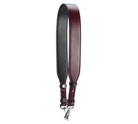 Réversible 84CM de Long Bandoulière Large Réglable en Cuir Microfibre Accessoires de Sac pour Femme Sangle de Sac Fermoir Argent Sangle Diagonale Bandoulière Vin Rouge