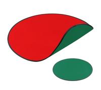 Reversible Christmas Tree Mat, Non Slip Christmas Mat, Waterproof Tree Floor Protector, Round Holidays Tree Base Cover for Christmas, Holiday Home Decor (Green Red)