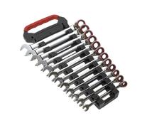 Réversible Clé Mixte à Cliquet Set 12pc Métrique Platine Série AK63944