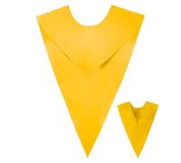 Reversible Graduation Stole, V Neck Ceremony Sash, 24.02x16.93inch Solid Color Collar with Smooth Fabric Finish, Lightweight Formal Wear Design, Classic Style Academic Accessory for Award Events