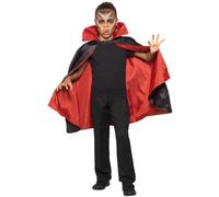Réversible Vampire Cape Garçon Fille Accessoire Déguisement Halloween