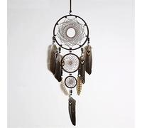 Rêves, Accessoires de rêve, Magnifique Attrape-rêves en Plumes d'aigle, Grand 3 Anneaux en Fer, Pendentif d'intérieur, Attrape-rêves Indien, Cadeau Fait à la Main