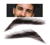 Rêves Artificiels - Postiza Cejas Real Hair | 1 Paire D'extensions De Sourcils, Des Sourcils De Forte Dentelle Réutilisables, Des Extensions De Sourcils Respirantes Pour Le Maquillage De Noël