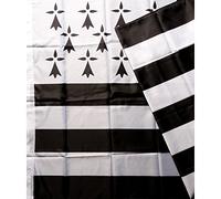 Rêves de Bretagne Drapeau Breton 90x150 (Le Gwen ha du)