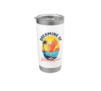 Rêves de Little Cayman Gobelet isotherme en acier inoxydable double paroi