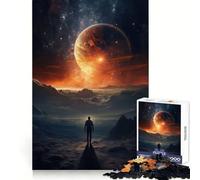 Rêves d'espace pour Adultes Puzzle de 1000 pièces Jeu de réflexion Attente et Calme Pièce de Collection de qualité (38x52cm)