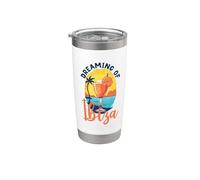 Rêves d'Ibiza Gobelet isotherme en acier inoxydable double paroi