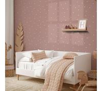 Revetement Adhesif Meuble Étoile Rose Foncé Papier Peint Adhesif Mural pour Chambre Adulte Enfant PVC Waterproof Amovible Décoration Murale Stickers Meuble (38.6x320.6 CM)
