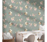 Revetement Adhesif Meuble Fille Vert Foncé Papier Peint Adhesif Mural pour Chambre Adulte Enfant PVC Waterproof Amovible Décoration Murale Stickers Meuble (38.6x480.6 CM)