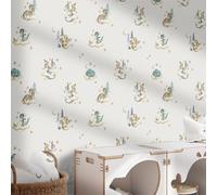 Revetement Adhesif Meuble Nuages Jaunes Étoiles Papier Peint Adhesif Mural pour Chambre Adulte Enfant PVC Waterproof Amovible Décoration Murale Stickers Meuble (38.6x480.6 CM)