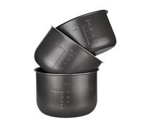 Revêtement antiadhésif for autocuiseur électrique 1,6/3/4/5/6 L, compatible avec Midea, accessoires intérieurs en cristal noir(6L)