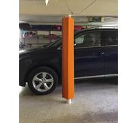 Revêtement Autocollant pour Poteau de Garage, pour sous-Sol, carré de Basket-Ball extérieur 6x6, 5x5, 4x4, Tapis de Remplacement pour Terrain (Orange, 9 x 9 cm)