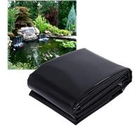 Revêtement Bâche pour Étang Extérieur Épaisseur 12mil Pliable Étang Liner Membrane Flexible Et Imperméable HDPE Doublure D'étang pour Jardins d'eau Cascades Fontaines(9x9m)