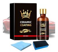 Revêtement céramique automatique - 50 ml, résistant aux rayures, haute brillance, agent de revêtement céramique hydrophobe | Pour automobile RV SUV berline camion peinture verre roue Protection de par