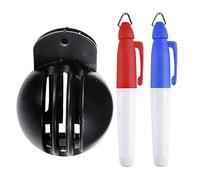Revêtement de balle de golf - Avec stylos, portable, réutilisable, outil de marquage pour balle de golf, pour débutants, gymnastique, club, parcours vert, sport, exercice, entraînement, putting