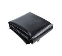 Revêtement de bassin anti-UV 0,5 mm d'épaisseur, résistant aux intempéries, noir, 4 x 8 m - Film imperméable durable pour jardin d'eau et extérieur