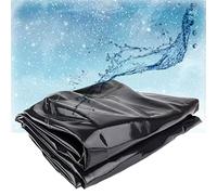 Revêtement de bassin en caoutchouc butyle de haute qualité pour poissons koï de 2 x 2 m à 11 x 12 m Bordure noire durable pour jardin, aménagement paysager, réservoirs d'eau, fontaines et réparations