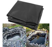 Revêtement de bassin en caoutchouc noir très résistant 5 m x 4 m - Sous-couche imperméable pour étang à poissons et fontaine, solution d'aménagement paysager extérieur, parfait pour le renforcement du