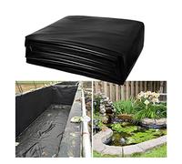 Revêtement de bassin en EPDM et PVC personnalisable - Couverture épaisse pour bassin extérieur - Pour fontaine koi - Jardin - Découpable - Noir - 6 x 8 m - Étanche et résistant aux UV