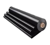 Revêtement de bassin en polyéthylène haute densité noir 6 x 8 m sous-couche préformée pour bassin à poissons de jardin, feuille de plastique imperméable pour utilisation dans le jardin aquatique