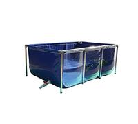 Revêtement de bassin en toile PVC avec cadre en acier inoxydable et panneau de visualisation transparent pour intérieur/extérieur