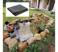 Revêtement de bassin EPDM noir résistant aux perforations de 1 mm d'épaisseur - Dimensions : 7,5 x 5 m - 7,5 x 6 m - 7,5 x 7 m - Idéal pour les plans d'eau et les jardins aquatiques - 0,12 mm