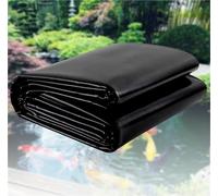 Revêtement de Bassin Étanche HDPE Bâche pour Bassin Robuste, Film Doublure d’Étang, Liner Bassin Koi, Bassins à Poissons, Petits Étangs, Jardin, Cascades, Fontaine, Piscine(5mx5m(16.4ftx16.4ft))