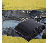 Revêtement de bassin extérieur de 0,12 mm d'épaisseur en polyéthylène haute densité Membrane pour l'eau Caractéristiques : bassins Koï, cascades et piscines (taille : 4 x 5 m, couverture : 1㎡ à 225㎡)