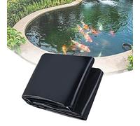 Revêtement de bassin extérieur imperméable noir pour bassins à poissons Tailles 2 x à 12 x 12 m Revêtement 0,12 mm d'épaisseur pour l'eau de jardin Caractéristiques 4 x 4 m