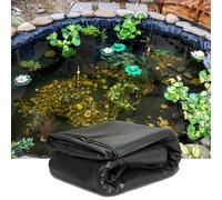 Revêtement de Bassin Flexible en PEHD Noir Robuste et Pliable, sous-Couche Facile à découper for Jeux d'eau, Cascades, fontaines et Jardins Aquatiques(3x5m)