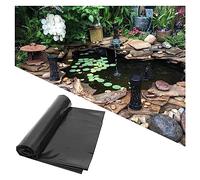 Revêtement de bassin noir étanche et flexible en polyéthylène haute densité pour bassins à poissons, aquaculture, lacs artificiels, protection paysagère, 7 x 8 m, couverture aquatique robuste