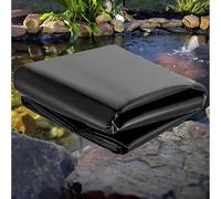 Revêtement de bassin renforcé 3x7m 5x6m 7x8m 8x10m 10x12m Revêtement de bassin extérieur Film d'étanchéité Membrane anti-humidité pour étangs à carpes koï, aquaculture et jardins aquatiques(6x6m)