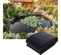 Revêtement de bassin robuste en polyéthylène haute densité noir 4 m x 8 m 0,50 mm d'épaisseur - Sans danger pour les bassins, cascades, fontaines - Caractéristiques de l'eau de jardin durable